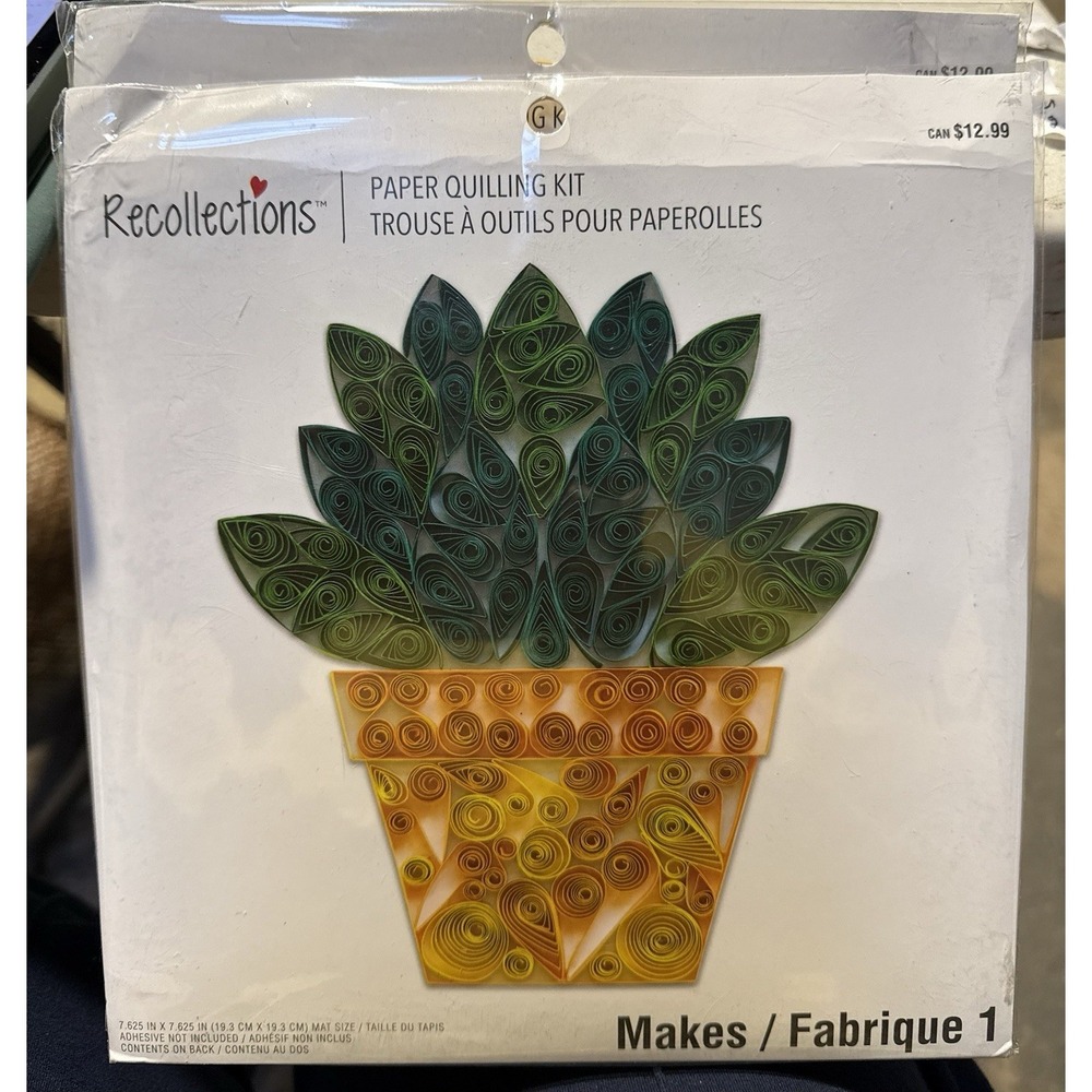 Recollections paper Quilling kit Potted Plant New